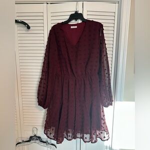 KIRUNDO Long Sleeve Baby Doll Dress Women Casual Spring Summer v Neck Mini